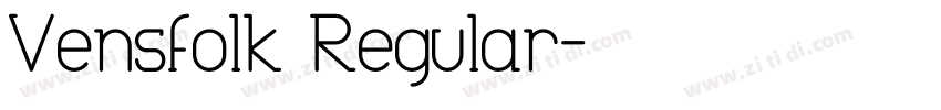 Vensfolk Regular字体转换
